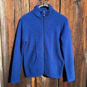 Merino Wool Possum Sweater Jacket w/Zipper Made in New Zealand Size M